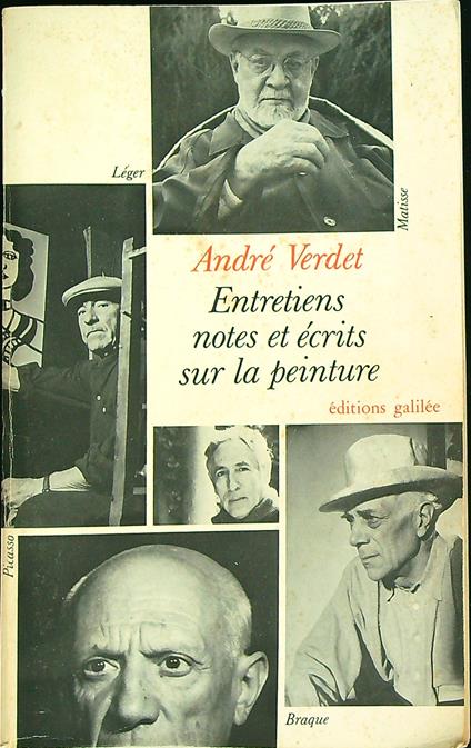 Entretiens, notes et écrits sur la peinture - Andre Verdet - copertina