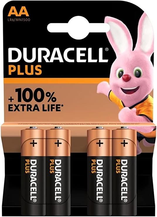 DURACELL - Batteria Plus AA x 4 pezzi - 14085 - 2