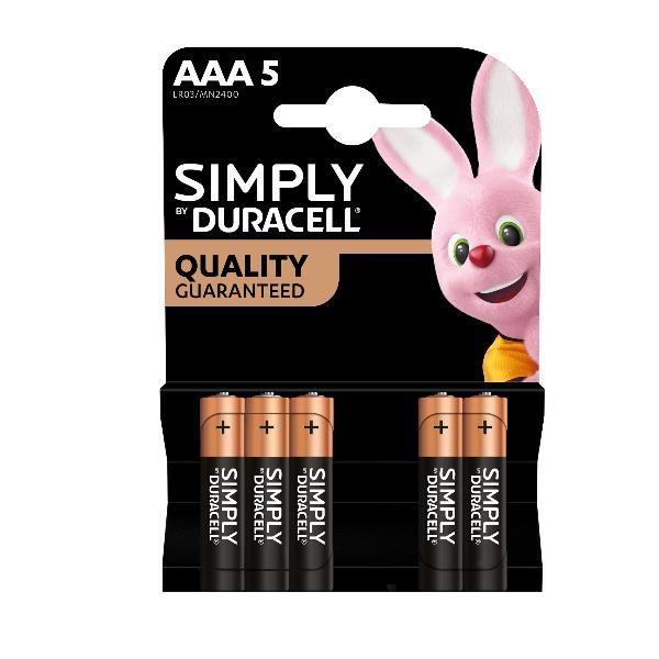Batterie Mini Stilo AAA Simply LR03 MN2400 1Cnf/5pz