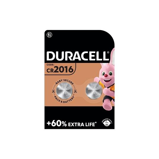 Duracell - 2016 - Batteria Bottone al litio 3V (Pz 2)