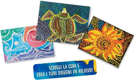 CRAYOLA Super Pen Koala, per sciogliere i Pastelli a Cera e Creare Disegni in Rilievo, Colore Argento/Blu, 25 0391 - 5