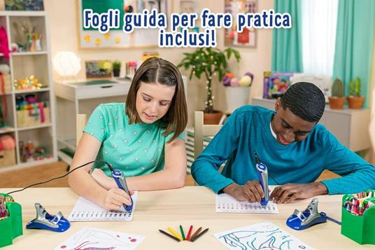 CRAYOLA Super Pen Koala, per sciogliere i Pastelli a Cera e Creare Disegni in Rilievo, Colore Argento/Blu, 25 0391 - 8