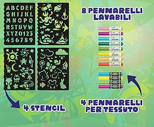 Crayola Set Pennarelli & Stencil - 3