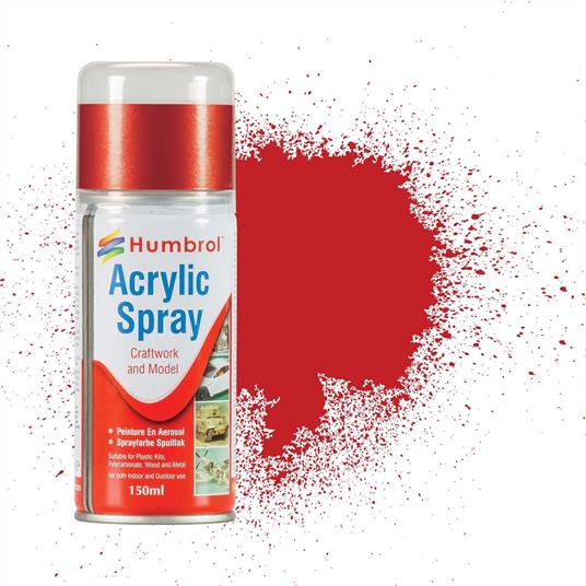 Colore Acrilico Spray Rosso Corsa Italiano 150 Ml. Acrylic Hobby Sprays N 220