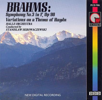 Symphony No.3 - Haydn Variations - CD Audio di Johannes Brahms