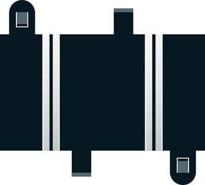 Quarter Straight 87 Mm X 2