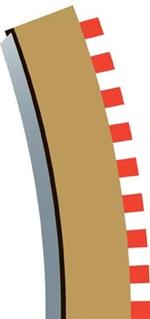 Radius 4 Curve Inner Borders 22.5O X 4