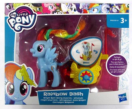 My Little Pony Rainbow Dash con veicolo