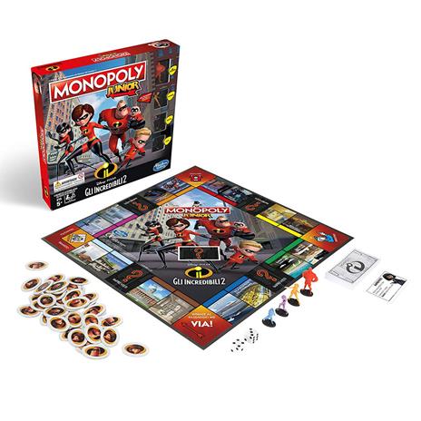 Hasbro Monopoly - Junior Gli Incredibili 2 (Disney Pixar), E1781103 - 2