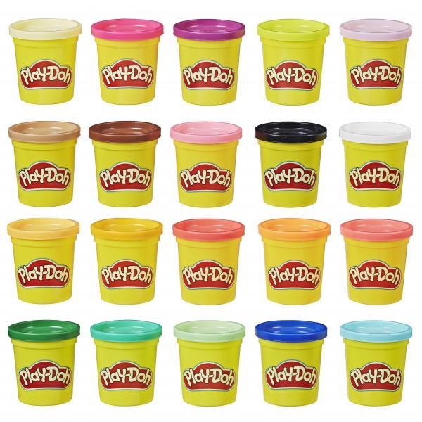 Play-Doh - Confezione con 20 vasetti di pasta da modellare atossica