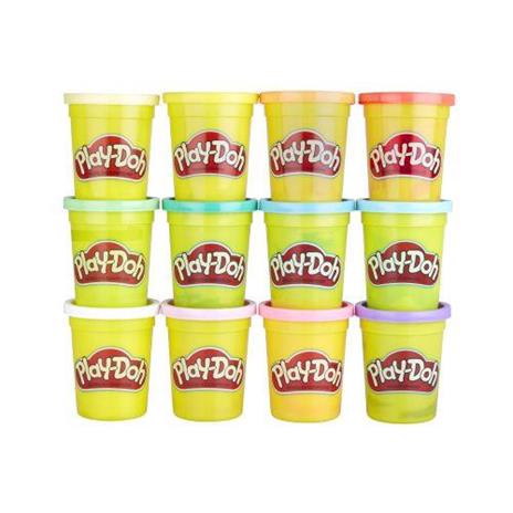 Play-Doh - Set da 12 vasetti di pasta da modellare colori primaverili (peso singolo vasetto 113 gr) - 3