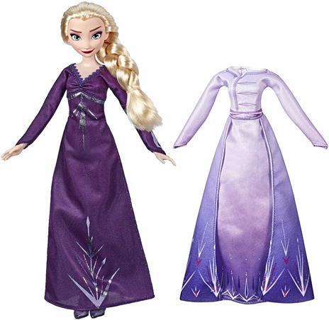 Frozen 2. Elsa Arendelle (Bambola con 2 completi, Camicia da notte e Abito Ispirati al film Disney Frozen 2) - 2
