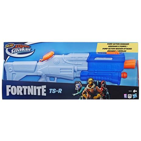 Nerf Super Soaker - Fortnite TS-R (blaster ad acqua, azionamento a pompa, capacità serbatoio 1 litro). - 4