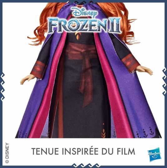 Frozen 2. Anna (Fashion Doll con capelli lunghi e abito blu, ispirata al film Disney Frozen 2) - 7