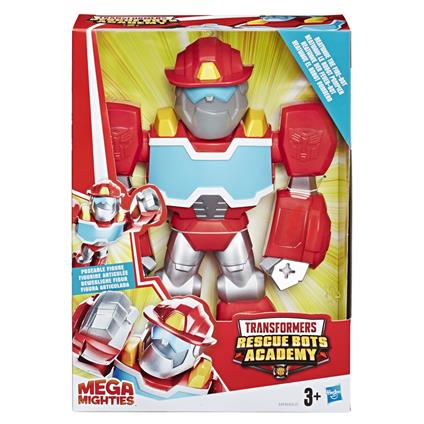 Hasbro Transformers Optimus Prime (Action Figure da 25 cm Mega Mighties Ispirata alla Serie Animata Rescue Bots Academy)
