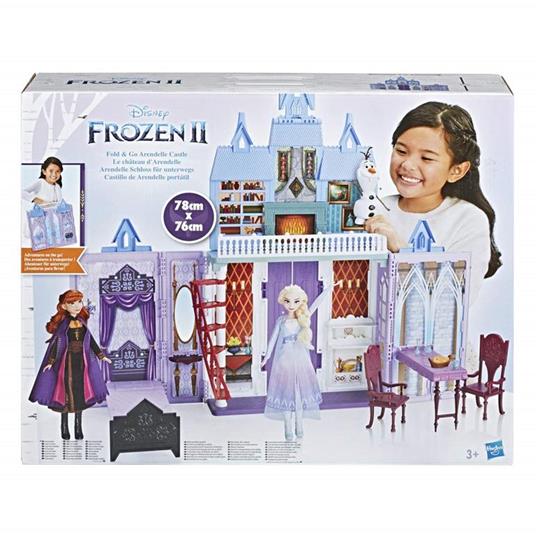 Frozen 2 -Castello di Arendelle pieghevole (Gioco per bambini ispirato al  film Disney Frozen 2) - Hasbro - Hasbro Disney Princess - Casa delle  bambole e Playset - Giocattoli