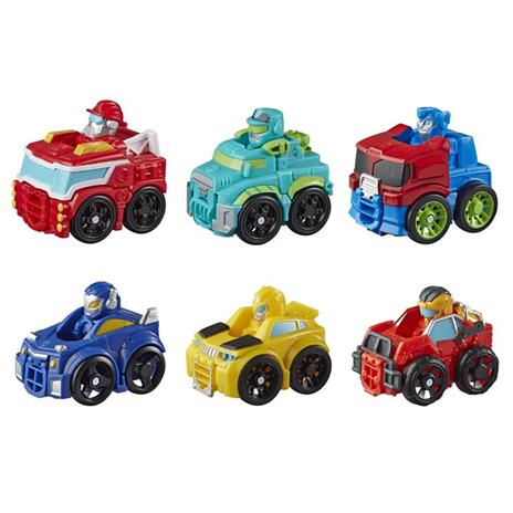 Transformers - Mini Bot Racers (Playskool Heroes Rescue Bots Academy, Auto Giocattolo trasformabile da 5 cm) - 2