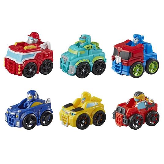 Transformers - Mini Bot Racers (Playskool Heroes Rescue Bots Academy, Auto Giocattolo trasformabile da 5 cm)