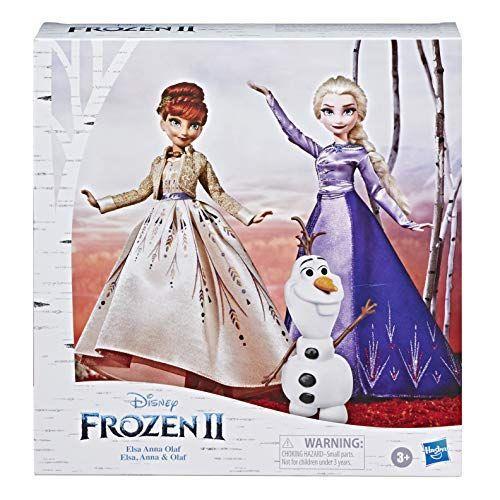 Disney Frozen Set di Fashion Doll di Elsa, Anna e Olaf con vestiti e scarpe, giocattolo ispirato a Disney Frozen 2