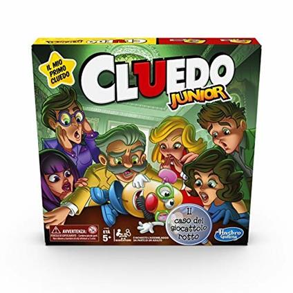 Cluedo Junior, Il caso del giocattolo rotto (gioco in scatola, Hasbro Gaming, Versione in Italiano)