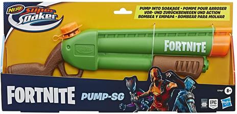 Nerf Super Soaker. Fortnite Pump-SG (Blaster ad acqua con getto azionato a pompa)