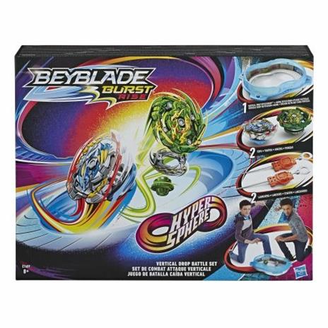 Hasbro. E7609. Beyblade Burst Rise Hypersphere Vertical Drop Battle Set - 3
