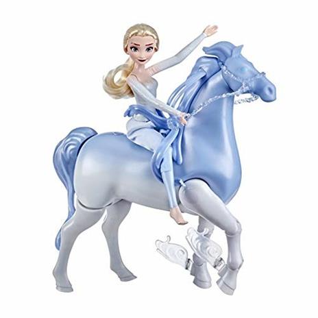 Hasbro Disney Frozen - Elsa e il cavallo Nokk elettronico (bambola con cavallo ispirati al fim Disney Frozen 2) - 5