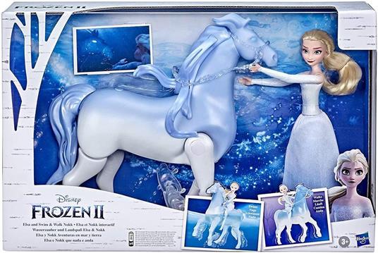 Hasbro Disney Frozen - Elsa e il cavallo Nokk elettronico (bambola con cavallo ispirati al fim Disney Frozen 2) - 3