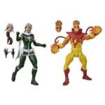 Hasbro Marvel Legends Series- Marvel Legends Series-Rogue e Pyro (Action Figures 15 cm da Collezione Design Eccezionale e 6 Accessori Serie X-Men) E9293