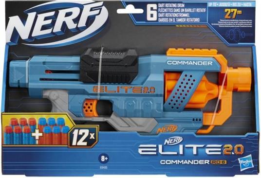 Nerf Elite 2.0 - Commander RD-6 (blaster con tamburo rotante e 12 dardi inclusi). - 7