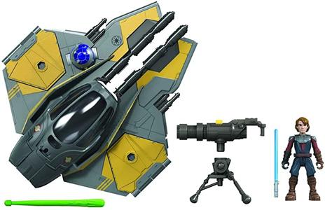 Star Wars - Anakin Skywalker Caccia Jedi (Action Figure e Veicolo da 6 cm, Stellar Class, Serie Mission Fleet)