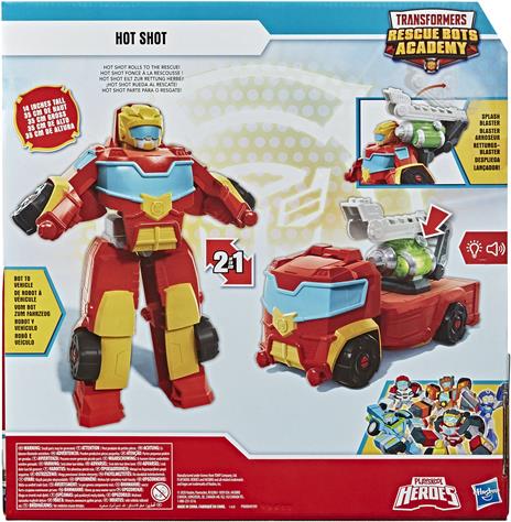 Transformers Playskool Rescue Bots Academy 35cm Power Hot Shot Rescue Robot Giocattolo trasformabile 2-in-1 - 6