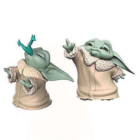 Hasbro Star Wars The Child USA la Forza e Mangia Una Rana (2 Action Figure 5.5 cm del Personaggio conosciuto Anche Come Baby Yoda, ispirate alla Serie Disney+ The Mandalorian)