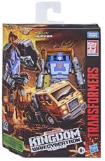 Hasbro Transformers Toys Generations War for Cybertron: Kingdom Deluxe, WFC-K16 Huffer, action figure da 14 cm
