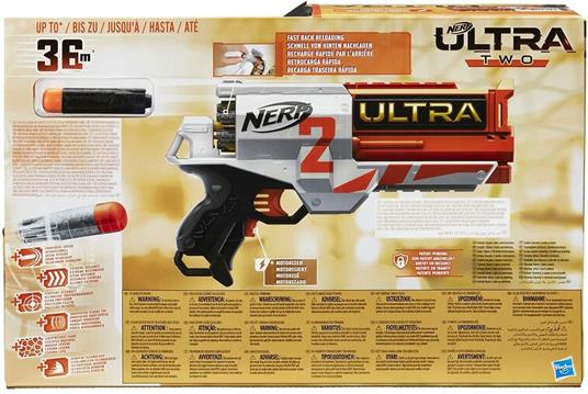 Nerf Ultra. Two (Blaster motorizzato a retrocarica rapida, 6 dardi Nerf Ultra, compatibile solo con i dardi Nerf Ultra) - 3