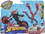 Spiderman Bend And Flex Figures Spiderman Con Veicolo Snodabile