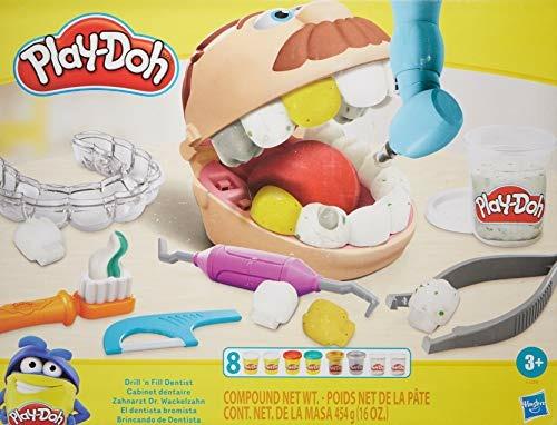 Play-Doh - Dottor Trapanino, playset con 8 barattoli di pasta da modellare atossica - 3