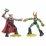 Avengers Bend And Flex Dual Pack Personaggi Snodabili. Thor Vs Loki