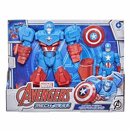 Hasbro Avengers Mech Strike - Captain America, action figure da 20 cm con Ultimate Mech Suit - 2