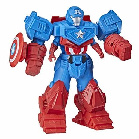 Hasbro Avengers Mech Strike - Captain America, action figure da 20 cm con Ultimate Mech Suit - 5