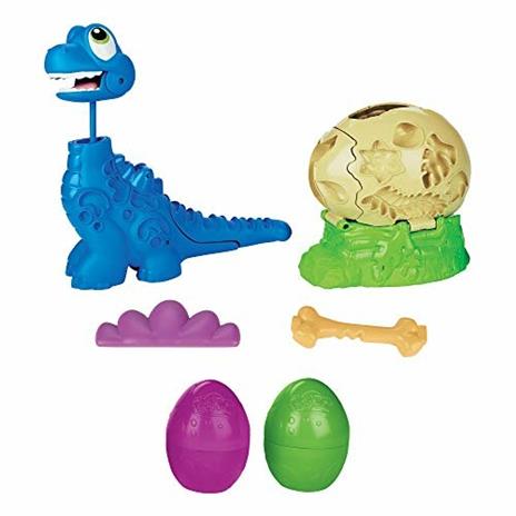 Play-Doh Dino Crew - Il Brontosauro che Scappa, dinosauro giocattolo con 2 uova Play-Doh - 2