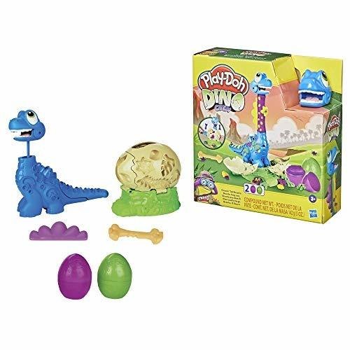 Play-Doh Dino Crew - Il Brontosauro che Scappa, dinosauro giocattolo con 2 uova Play-Doh - 4