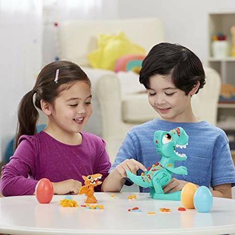 Play-Doh Dino Crew - Il T-Rex Mangione, dinosauro giocattolo con suoni da dinosauro e 3 uova Play-Doh - 2