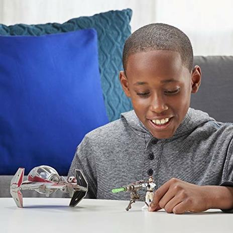 Star Wars Mission Fleet Stellar Class, Obi-WAN Kenobi Jedi e Starfighter 6 cm - 3