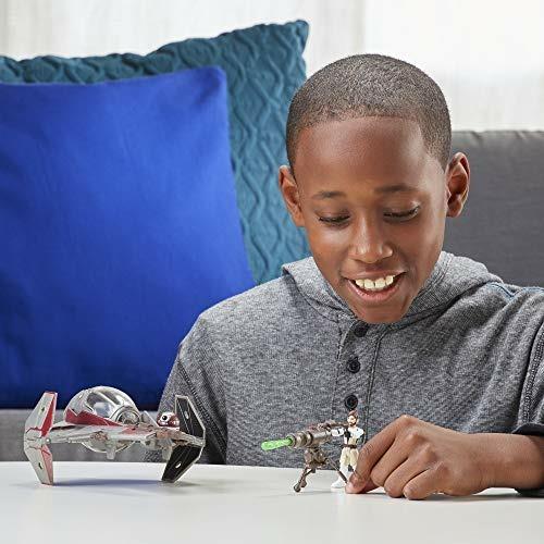 Star Wars Mission Fleet Stellar Class, Obi-WAN Kenobi Jedi e Starfighter 6 cm - 3