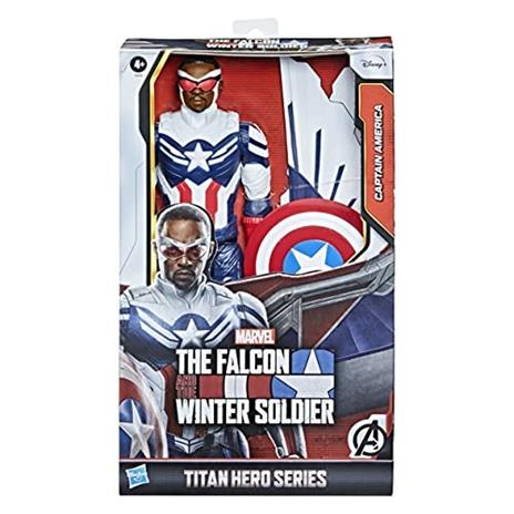 Hasbro Avengers - Captain America Falcon Edition (Actionf Figure Titan Hero da 30 cm, include ali - 3