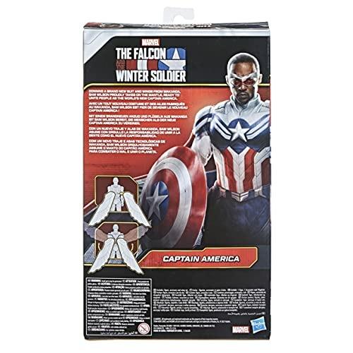 Hasbro Avengers - Captain America Falcon Edition (Actionf Figure Titan Hero da 30 cm, include ali - 4