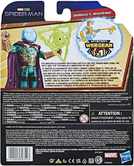 Hasbro Spider-Man Con Mysterio Armatura Mystery Web Gear – Action Figure 15 Cm Ispirata A No Way Home, Per Bambini 4+ Anni - 3