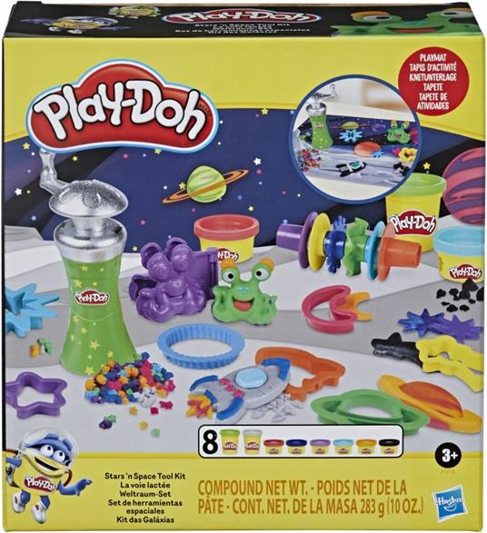 Play-Doh - Set nello Spazio, giocattolo a tema spazio per bambini dai 3 anni in su, con tappetino da gioco