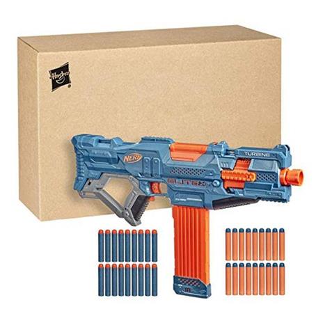 Nerf Elite 2.0 Turbina CS 18 Blaster motorizzato, 36 ufficiali, 18 freccette, binari tattici, punta di attacco a cilindro, E9481F03 - 2